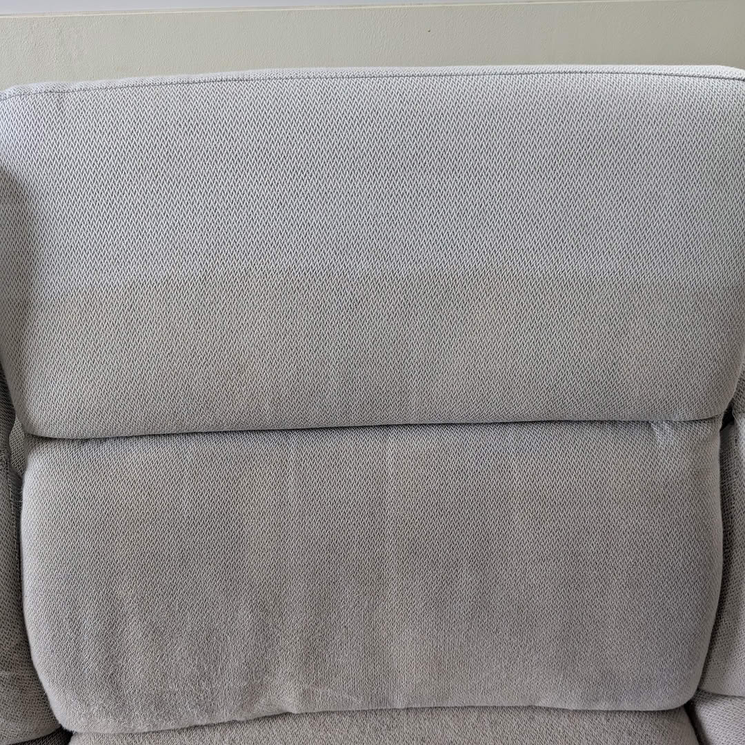 Clean fabric sofa after professional upholstery cleaning in Canberra