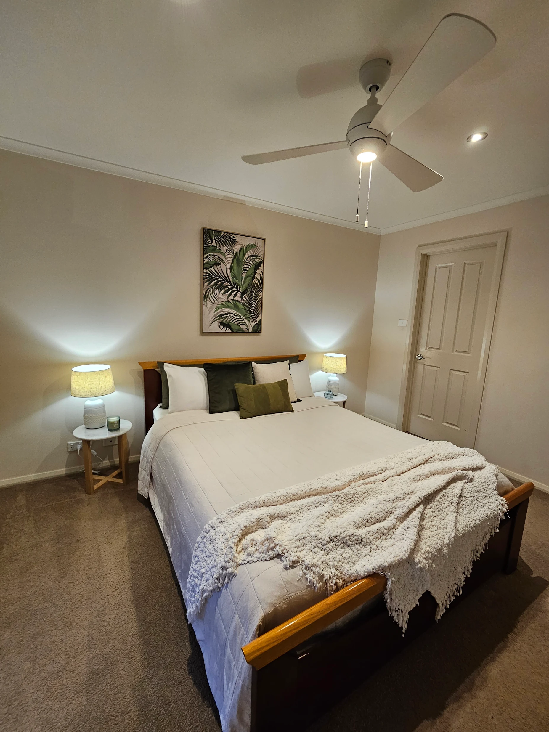 Clean bedroom carpet