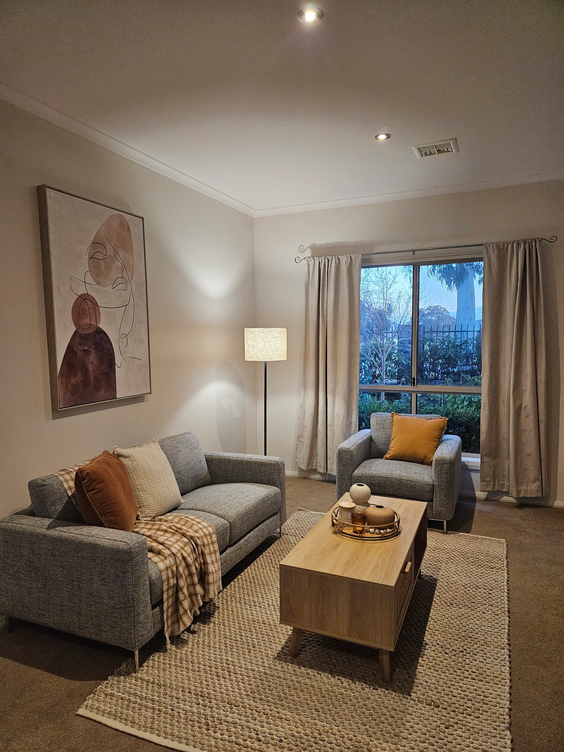 Clean lounge room